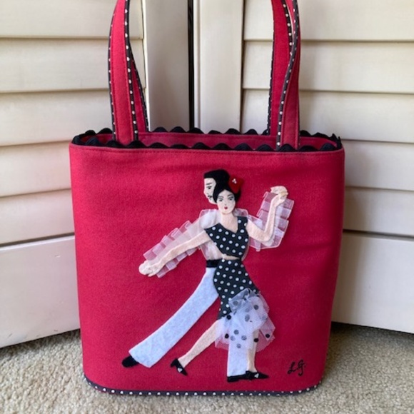 Lulu Guinness Handbags - Lulu Guinness "Flamingo Dancers" Handle Bag💃